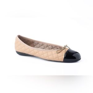 Paul Mayer Best Quilted Leather Ballet Flat